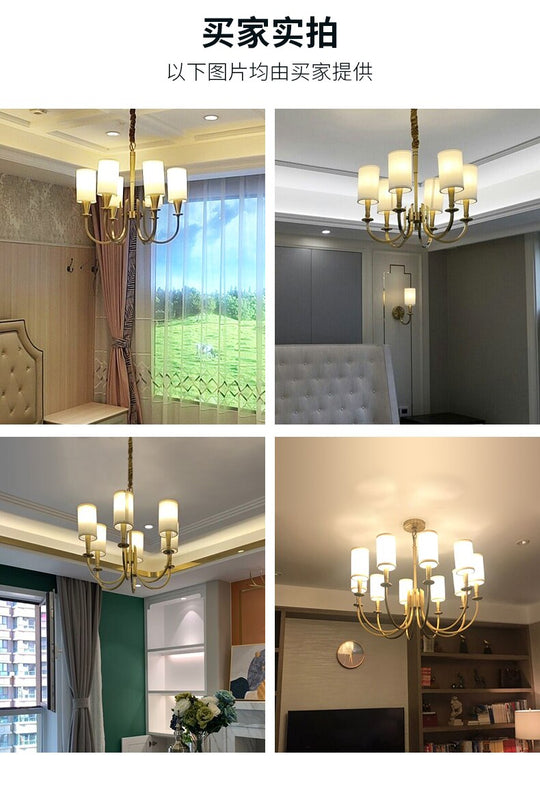 Refined Copper Elegance: Classic American Country - Style Chandelier For Living Spaces Chandelier