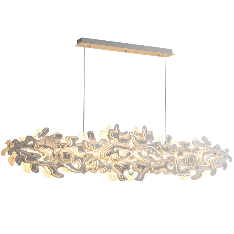 Light Luxury Chandelier Nordic Postmodern Dining Room Living Clothing Store Bar Stainless Steel