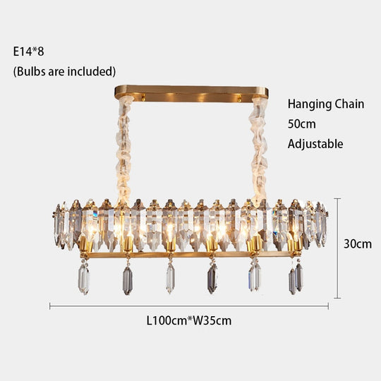 Modern Dimmable Led Chandeliers - Black Gray Crystal Lustres For Bedroom Decor &amp; Ceiling Home