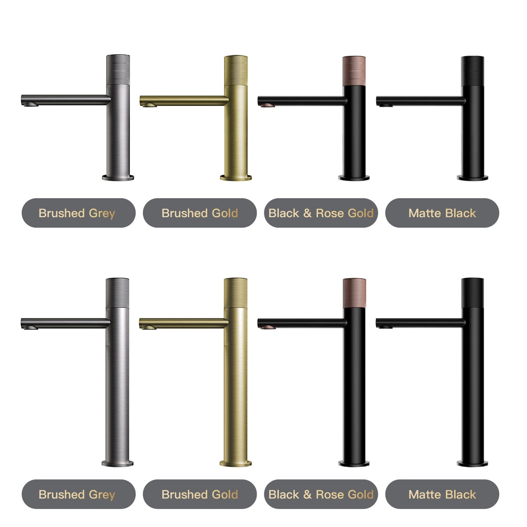 Brass Black Bathroom Faucet Round Hand Washing Toilet Table Under High - End Hotel Hot And Cold
