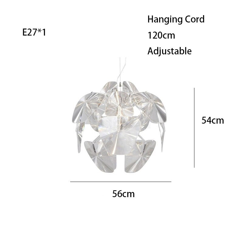 Round Ceiling Chandeliers New Trend Hanging Lamps Led Lights Fixture Lustres Modern Luxury Dining