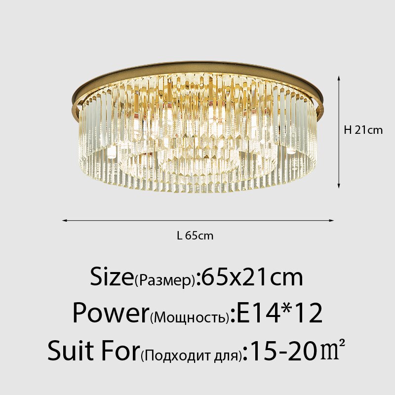Susie - Modern Industrial Retro Crystal Chandelier 12Heads Gold2 Chandeliers