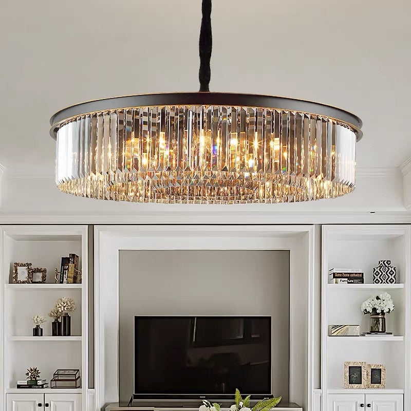 Susie - Modern Industrial Retro Crystal Chandelier Chandeliers