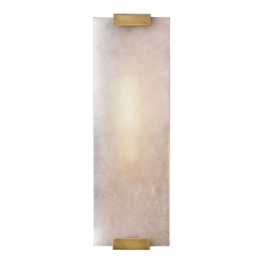 Rectangle Natural Marble Led Wall Lights Copper Foyer Bedside Aisle Indoor Lamp Gold Black Sconce