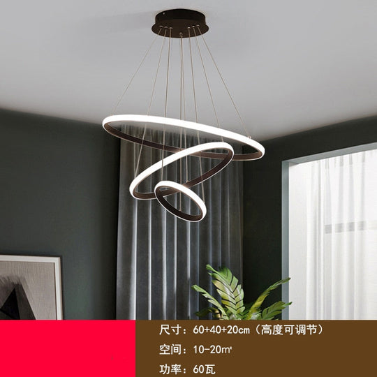 Chandelier Nordic Luxury Dining Bar Living Room Bedroom Shop Lighting Net Red Creative Simple Modern