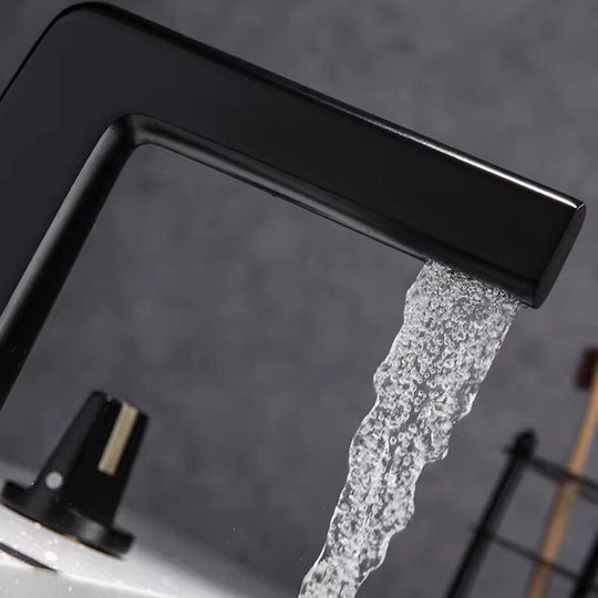 Brushed Gold Basin Faucet Total Brass Black Bathroom Gray Sink Faucets 3 Hole Hot And Cold