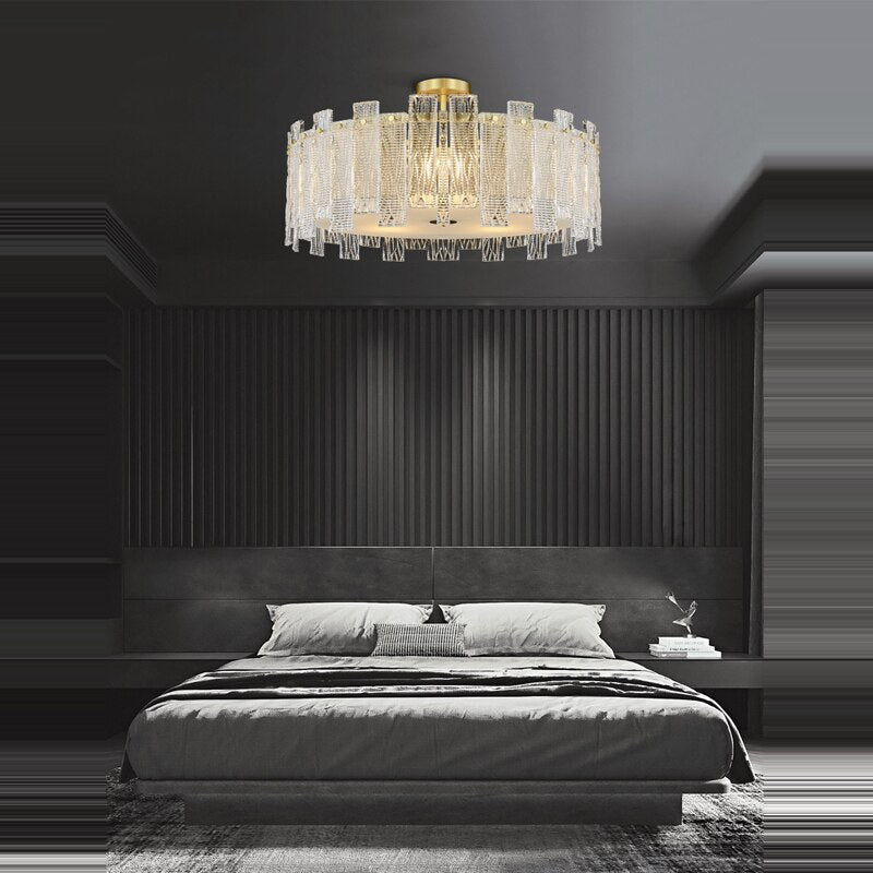 1 - 3 Layer G9 Led Retro Golden Copper Chandelier Lighting Fixtures Hanging Lapmps Lustre