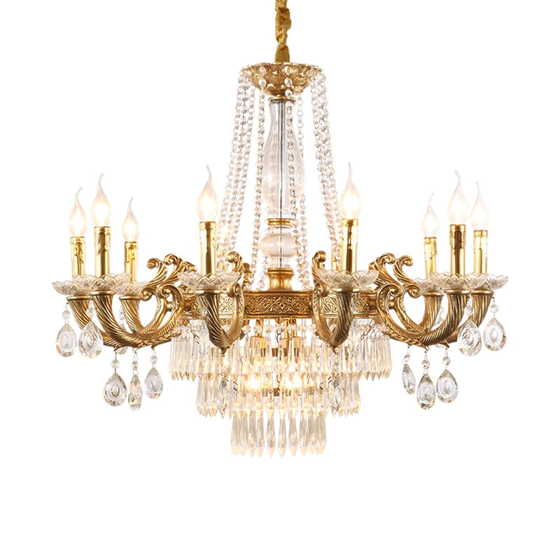 Éclat - High Quality French Contemporary Luxury All Copper Led Crystal Chandelier For Living Room