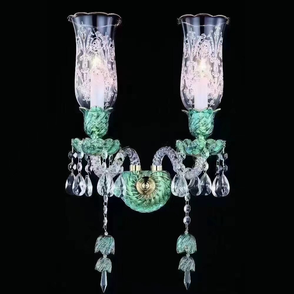 Led Chandeliers Living Room Crystal Lamp Modern Restaurant Bedroom Study Candle Light Glass Fixture