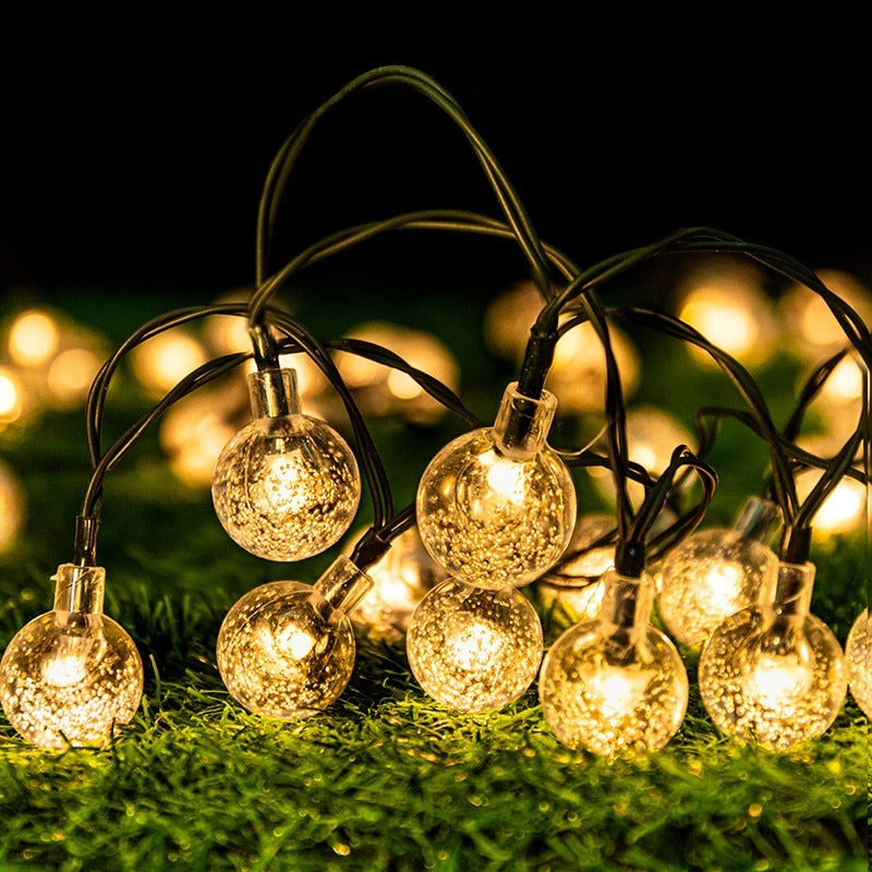 Waterproof Solar Bubble Ball Lights: Ideal For Gazebo And Garden Decor Lights