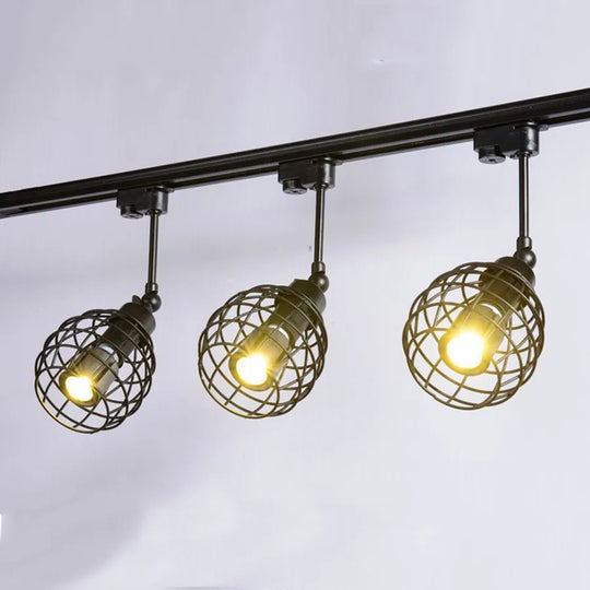 Retro Industrial E27 Led Track Light Spotlight - Adjustable Multi - Wattage For Versatile Lighting