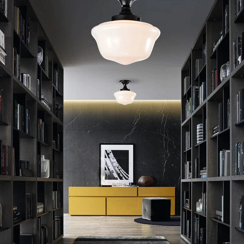 Clara Vintage Industrial Hanging Lamp - Nordic Black Glass Ceiling Light For Bedrooms And Lofts