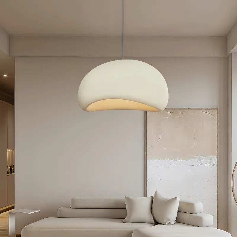 Nórdico Creamy Estilo E27 Luzes Pingente Cabeceira Wabi Sabi Pendurado Lâmpada Restaurante
