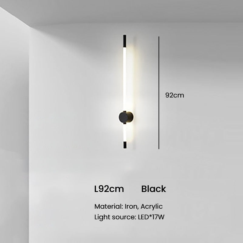 Nordic Home Decor Led Wall Lamp Modern Sconce Light For Bedroom/Living Room Creative Tube Type