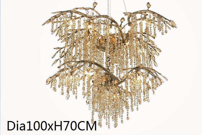 French Crystal Chandelier Designer Style Creative Living Room Dining Luxury Villa Decoration For