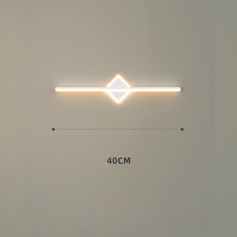 Nordic Led Light Luxury Bathroom Tressing Table Makeup Mirror Wall Lamps W-F / Warm White