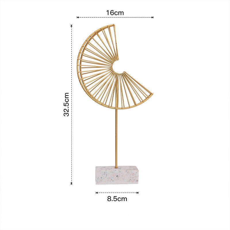 Nordic Creative Golden Ginkgo Leaf Ornaments - Modern Crafts For Living Room Decor And Home