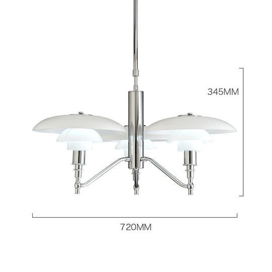 Stellar Elegance: Designer Pendant Light - Nordic Classic Dining Room Glass Lotus Chandelier With