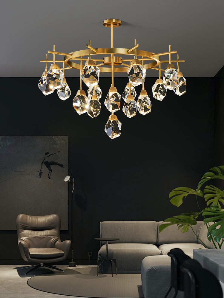Luxury Crystal Living Room Chandelier Modern Decor Bedroom Dining Kitchen Island Home Decoration