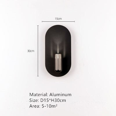 Nordic Luxury Rose Gold Led Wall Light Modern Creative Model Room Stairs Bedroom Bedside Lamp Home