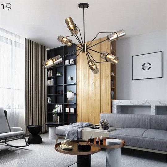 Nordic Modern Simple Industrial Glass Led Pendant Lights Individual Hanging Lamp Living Room Dining