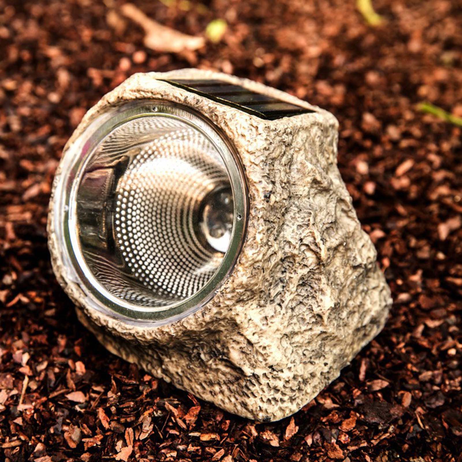 Solar Garden Lights Simulation Stone Outdoor Waterproof Led Rock Lamp For Patio Lawn Landscape