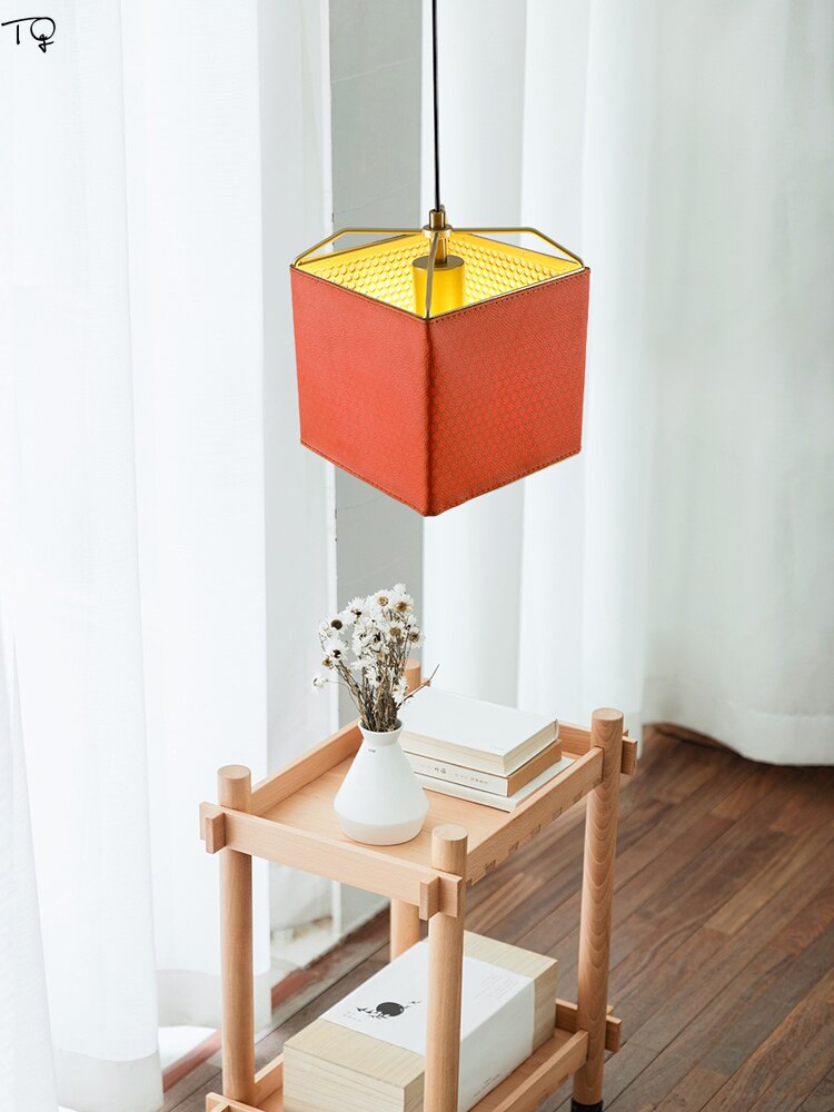 Danish Designer Minimalist Leather Pendant Lights Ktichen Living/Dining Room Bedroom Bedside