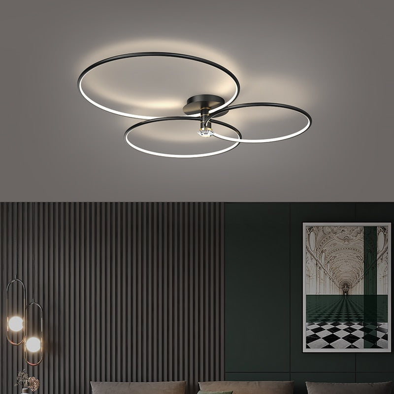 Postmodern Nordic Creative Rotatable Living Room Ceiling Light Ceiling