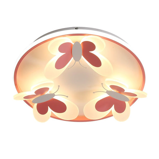 New Modern Butterfly Decorative Led Ceiling Lights Study Living Children Room Kid Bedroom Salon