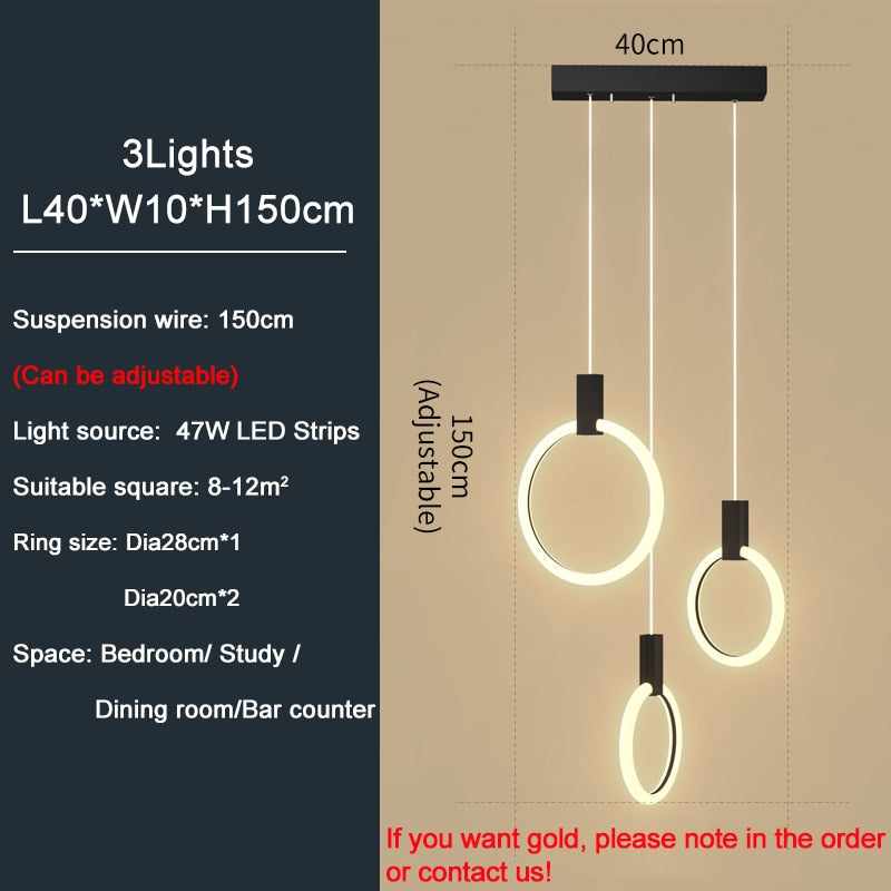 Led Staircase Chandelier Modern Acrylic Design Lamp Luxury Home Decor Indoor Lighting Creative Black