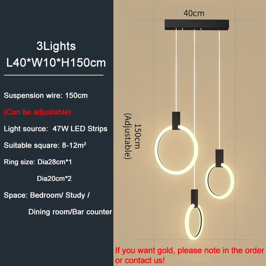Led Staircase Chandelier Modern Acrylic Design Lamp Luxury Home Decor Indoor Lighting Creative Black
