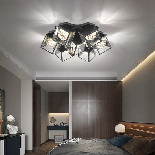 Modern Led Gypsophila Ceiling Chandelier Bedroom Living Dining Room Pendant Lamp Luster Deco