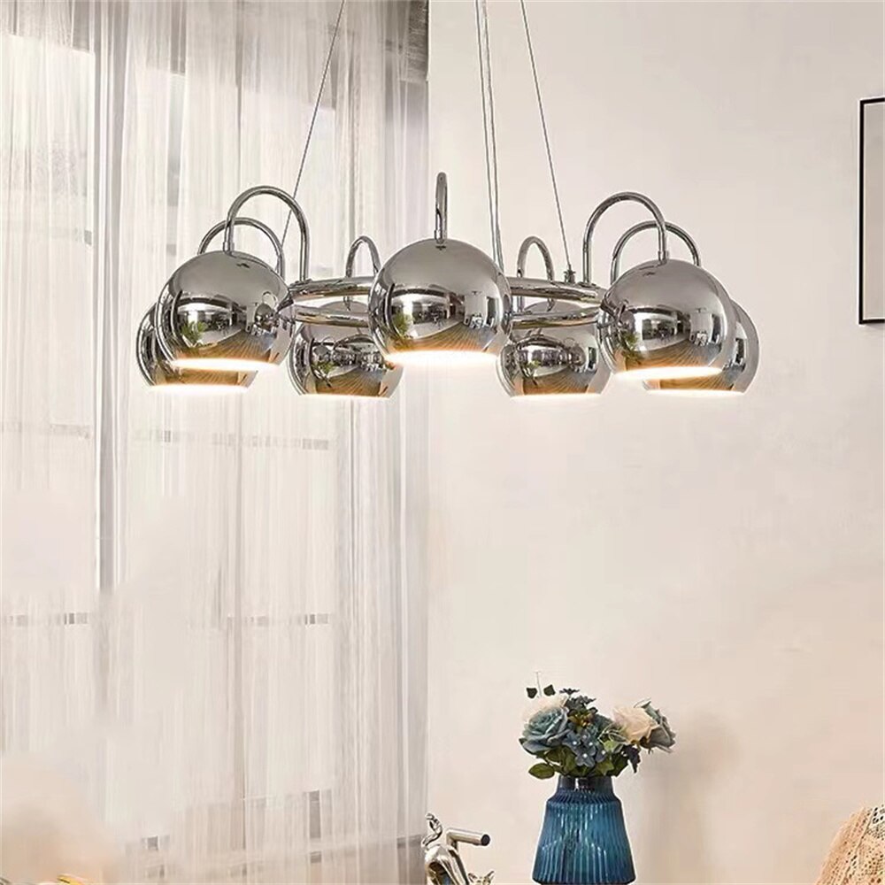 Nordic Led Pendant Light For Dining Room Minimalist Iron Retro Ceiling Lights Bedroom Living