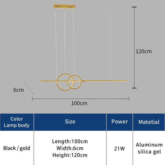 Nordic Simple Led Chandelier For Kitchen Dining Room Hanging Lamps Modern Chandelier Decoration