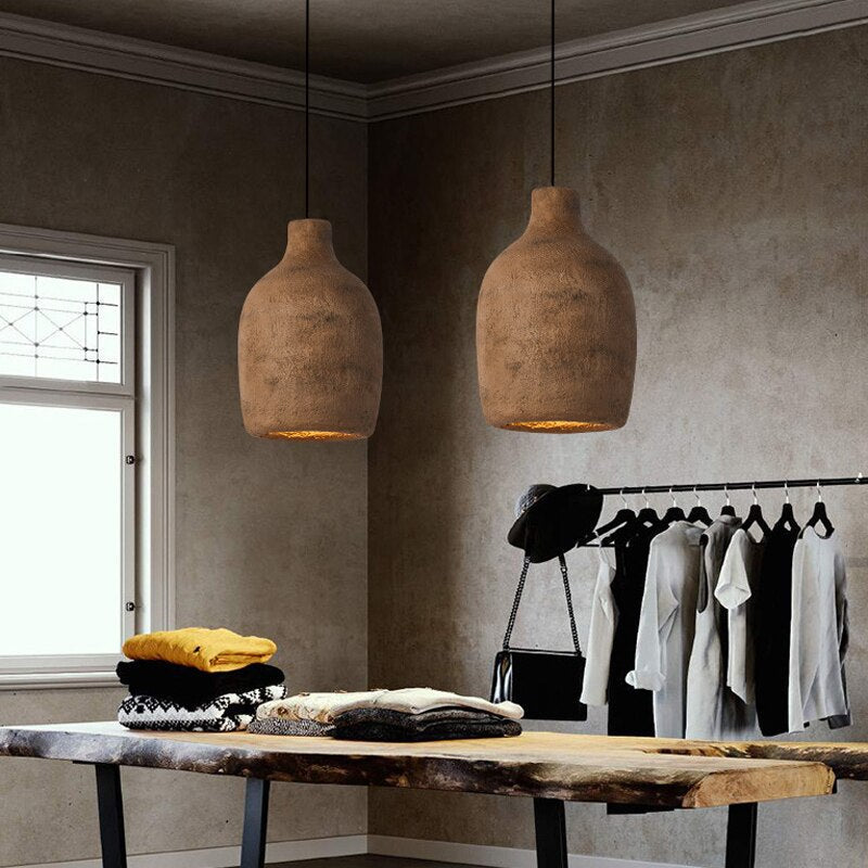 Nostalgic Pendant Lamp Dining Room Wabi - Sabi Chandelier Foyer Bedside Hanging Light Restaurant