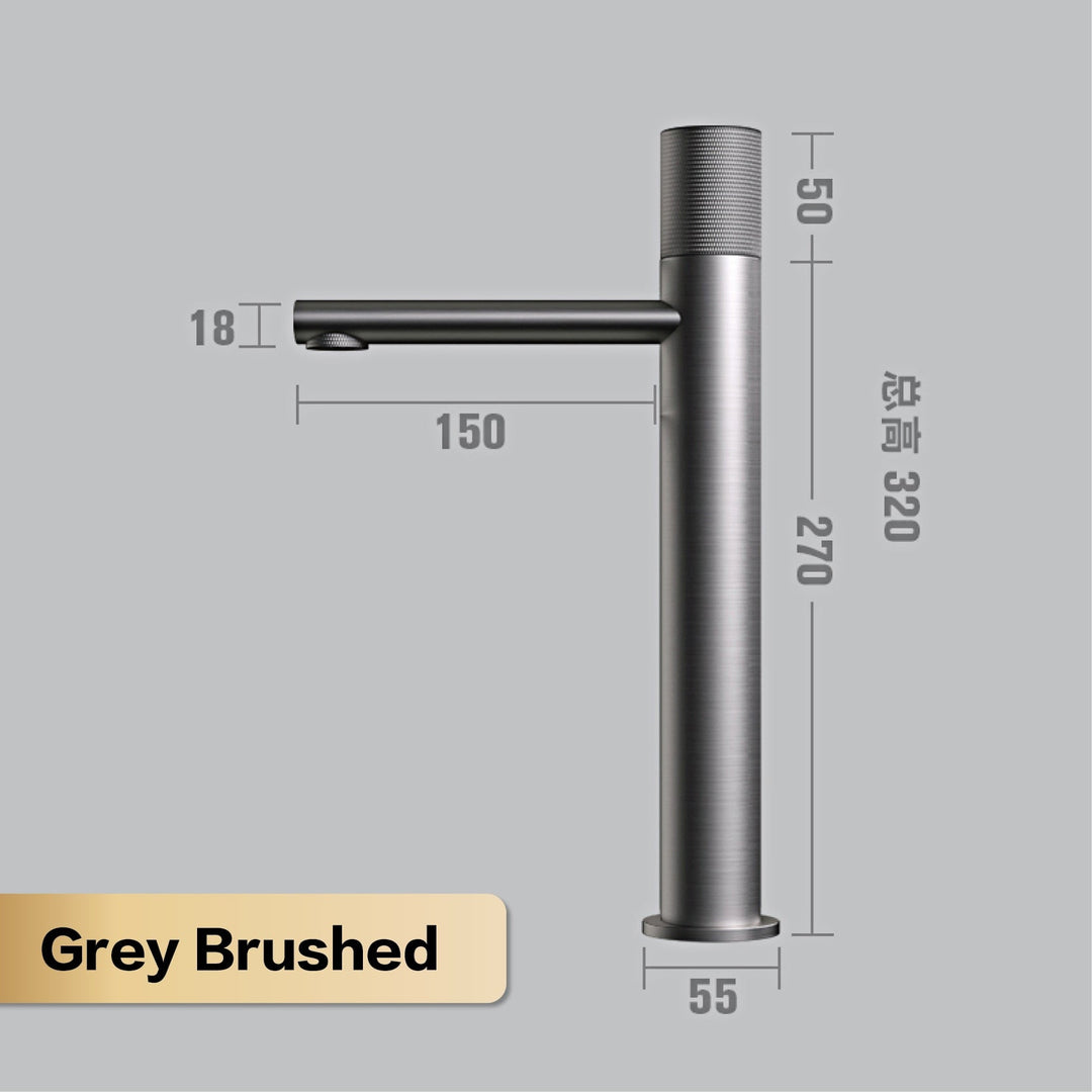 Brass Black Bathroom Faucet Round Hand Washing Toilet Table Under High - End Hotel Hot And Cold