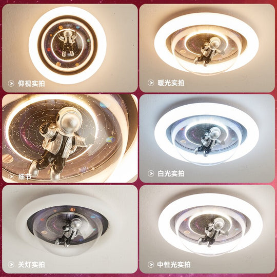 Round Led Ceiling Lights For Kids Baby Bedroom Study Room Modern Lamp Boys Girls Children Light