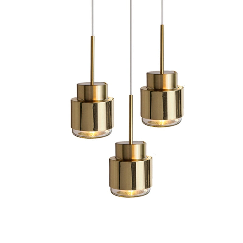 Nordic Minimalist Luxury Gold Pendant Lights Creative Indiviudal Art Suspension Luminaire Home