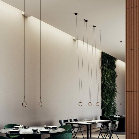 Nova - Modern Led Ring Circle Pendant Lamp For Restaurant Bar Bedroom And Staircase Light