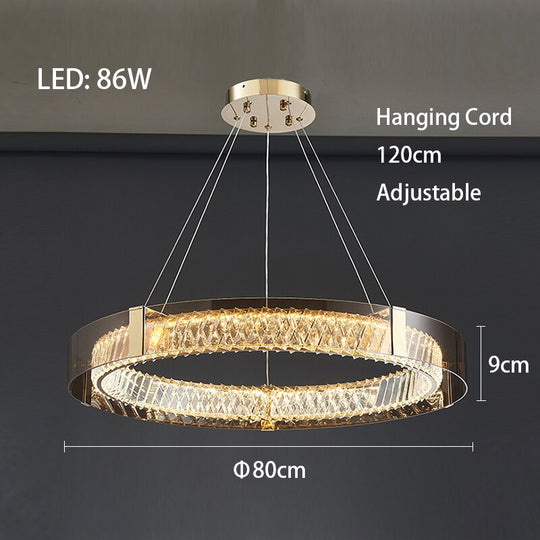 Luxury Dimmable Crystal Ceiling Lights - Modern Led Chandelier Lamps For Bedroom Decor &amp; Home