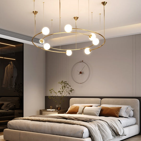 Modern Ball Pendant Chandelier - Stylish Lighting For Living Room Dining And Study Light