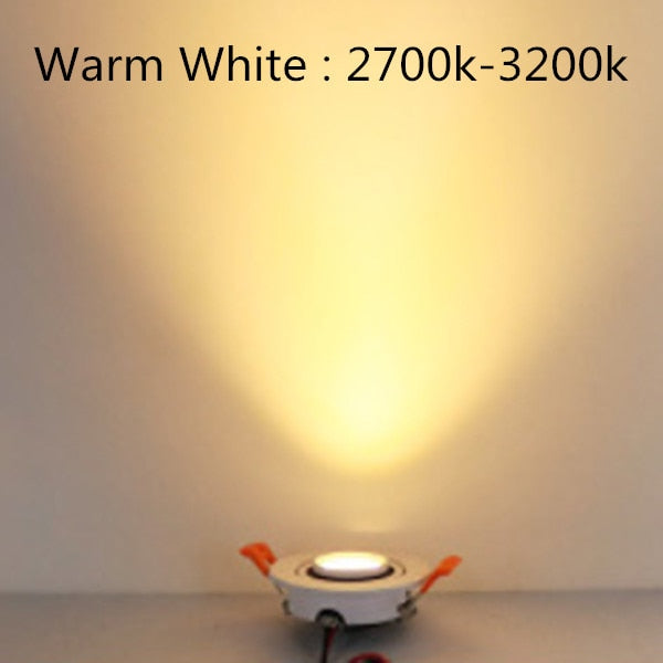 Ac/Dc 12V 24V 360° Rotatable Angle Led Recessed Downlight 5W 7W 10W 15W 18W Ceiling Spot Light