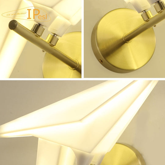 Led Designer Bird Wall Lamp For Bedside Bedroom Study Foyer Dining Room Lighting