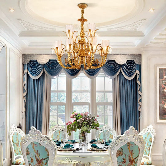 French Style All - Copper Luxury Vintage Chandelier Indoor Warm Romantic Villa Hall Bedroom Study