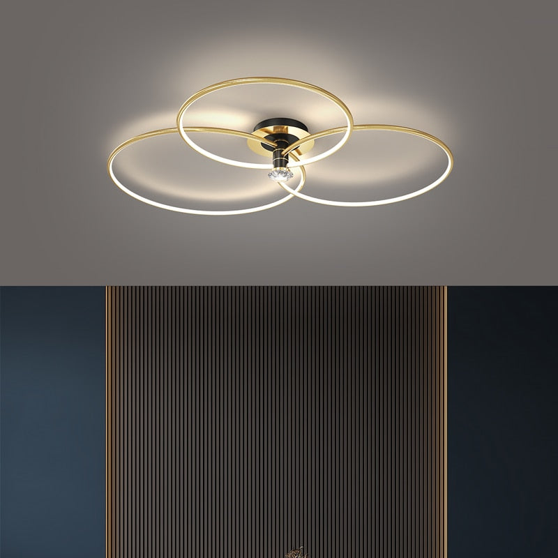 Postmodern Nordic Creative Rotatable Living Room Ceiling Light Ceiling