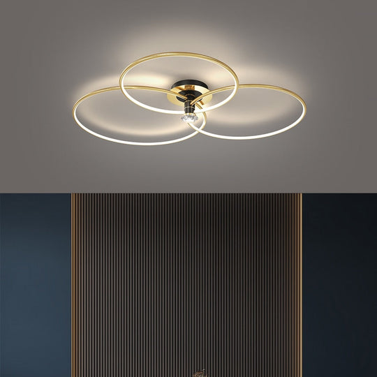 Postmodern Nordic Creative Rotatable Living Room Ceiling Light Ceiling