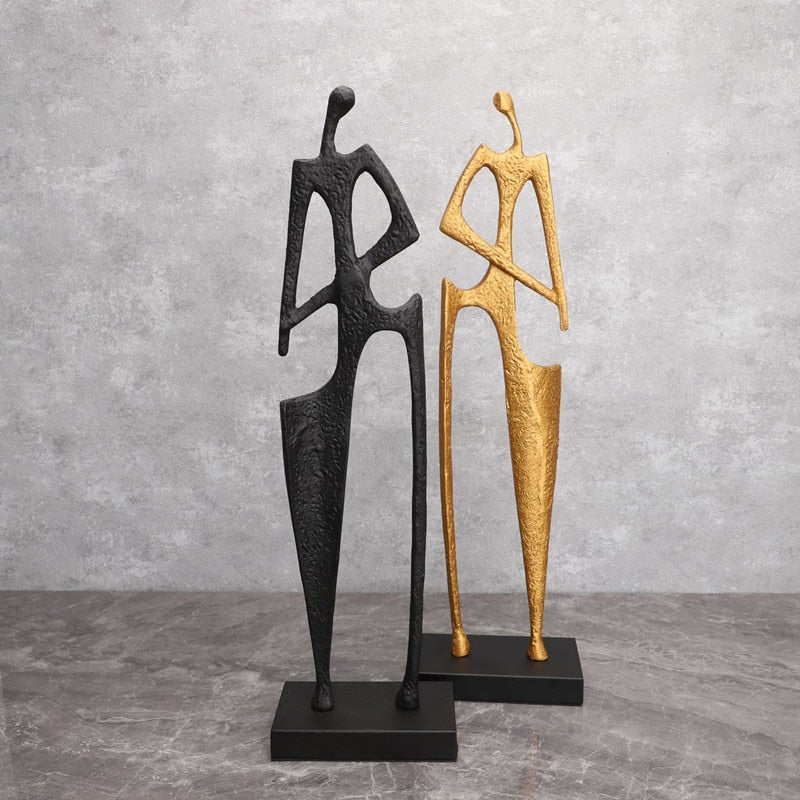 Creative Cast Iron Hay Cutter Statue: Unique Office And Living Room Decor Accessory Items