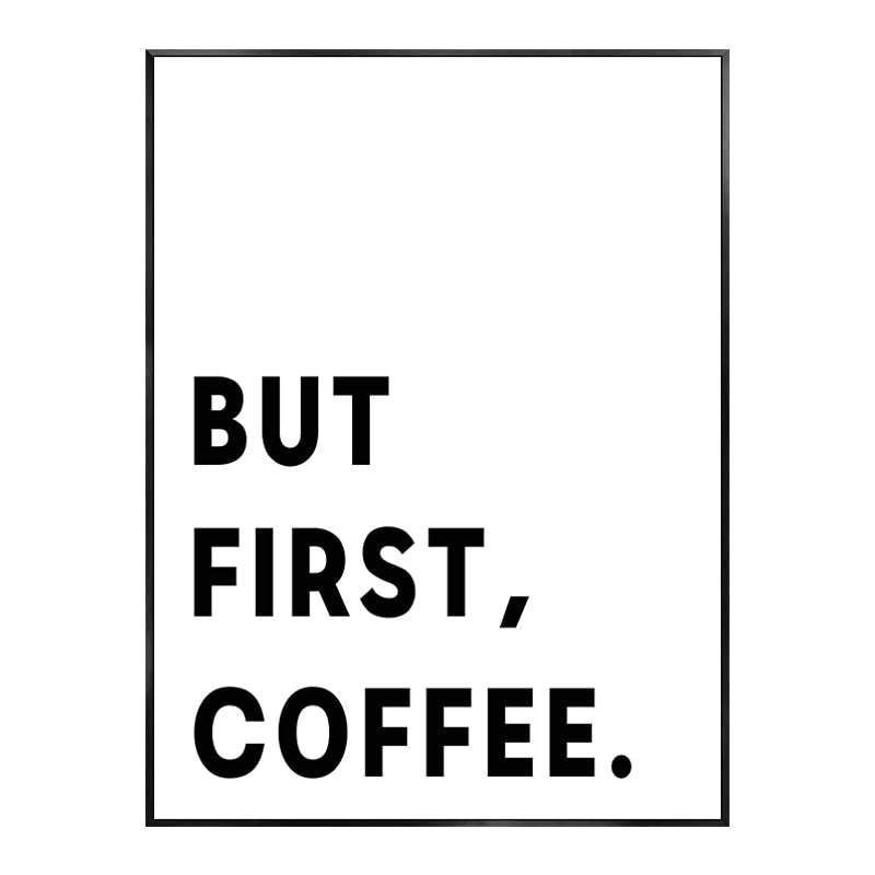 Nordic Coffee And Afternoon Tea Canvas Wall Art: Decorative Poster Prints 13X18Cm No Frame /