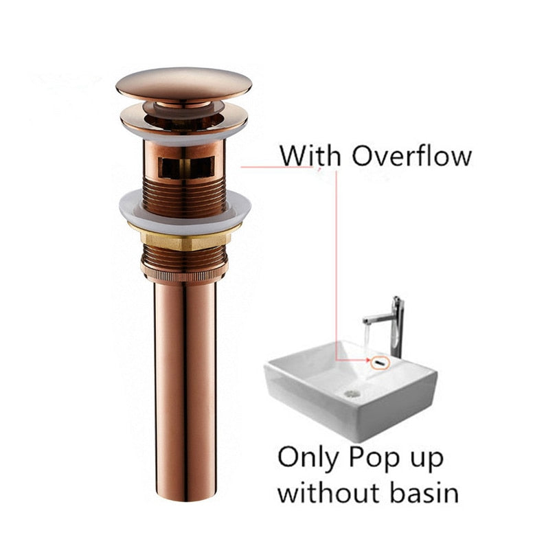 Basin Mixer Waterfll Faucet Bathroom Sink Faucets Brushed Gold Brass 3 Holes Double Handle