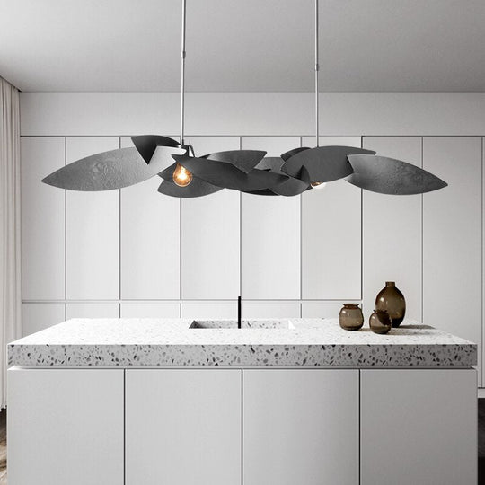 Postmodern Chandelier Luxury Led Living Room Creative Lighting Dark Gold Rectangular Dining